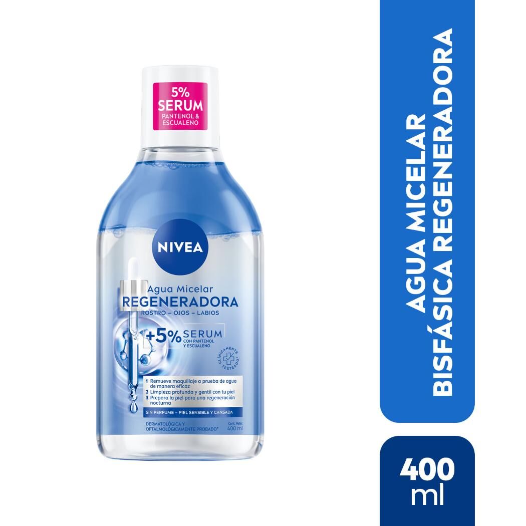 NIVEA Agua Micelar Facial Regeneradora 400ml