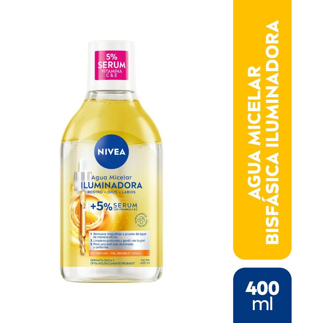 NIVEA Agua Micelar Facial Iluminadora 400ml