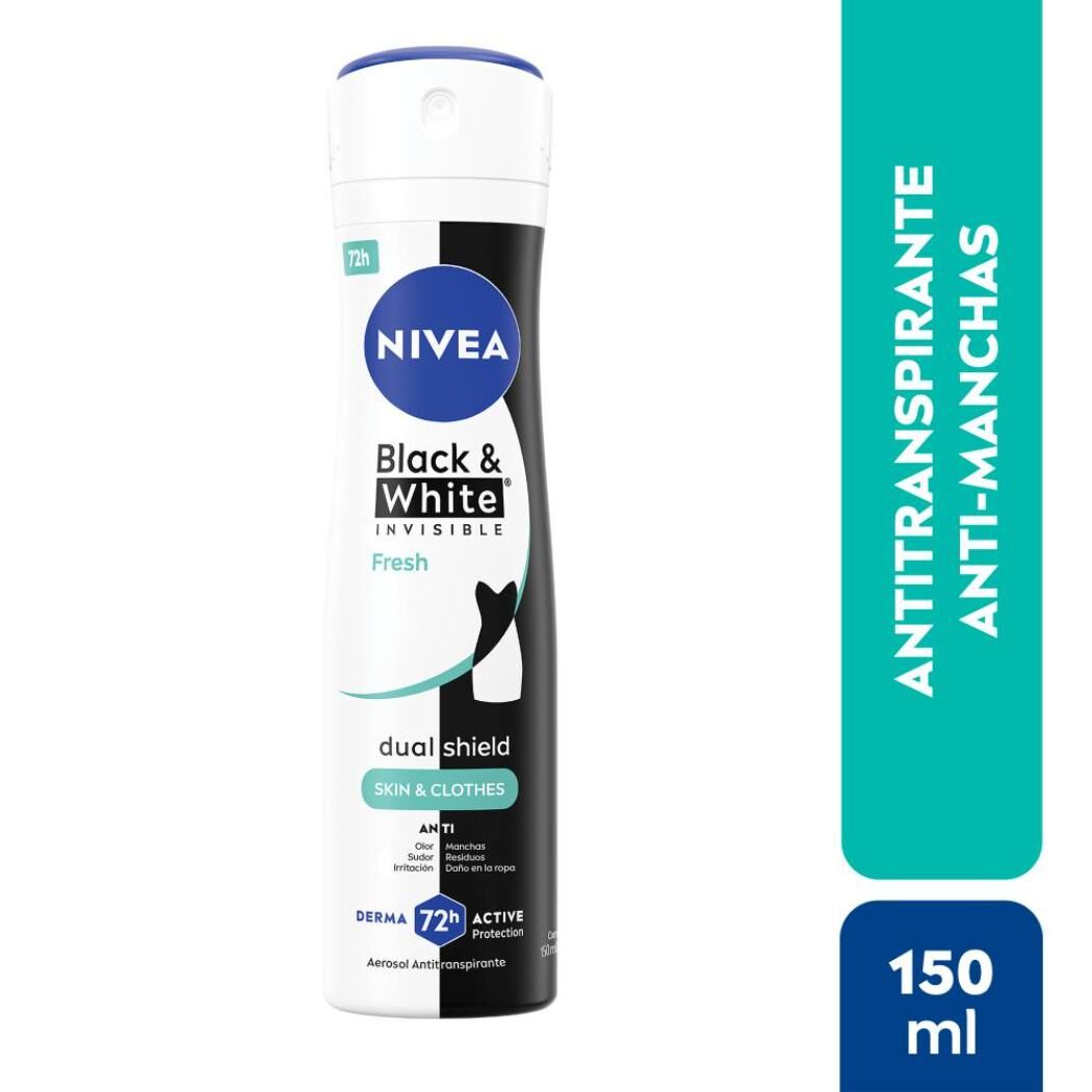 NIVEA Desodorante Spray Invisible Black & White Pure 150ml