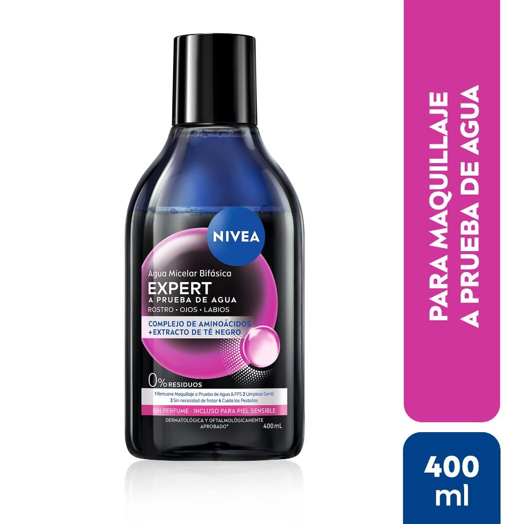NIVEA Agua Micelar Facial 3 en 1 Expert 400ml
