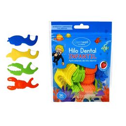Hilo Dental Infantil Dentwell 36 Unidades
