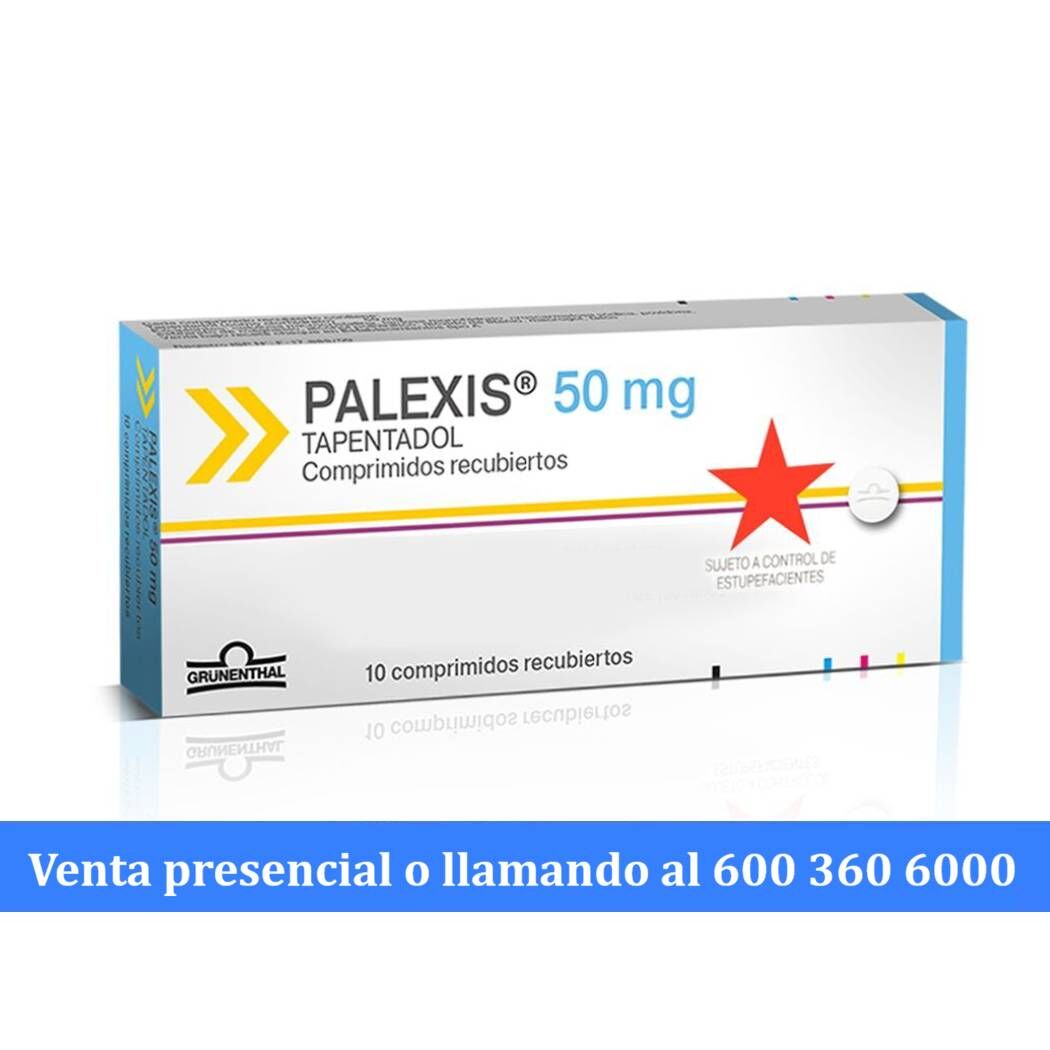 Palexis Tapentadol 50mg 10 Comprimidos