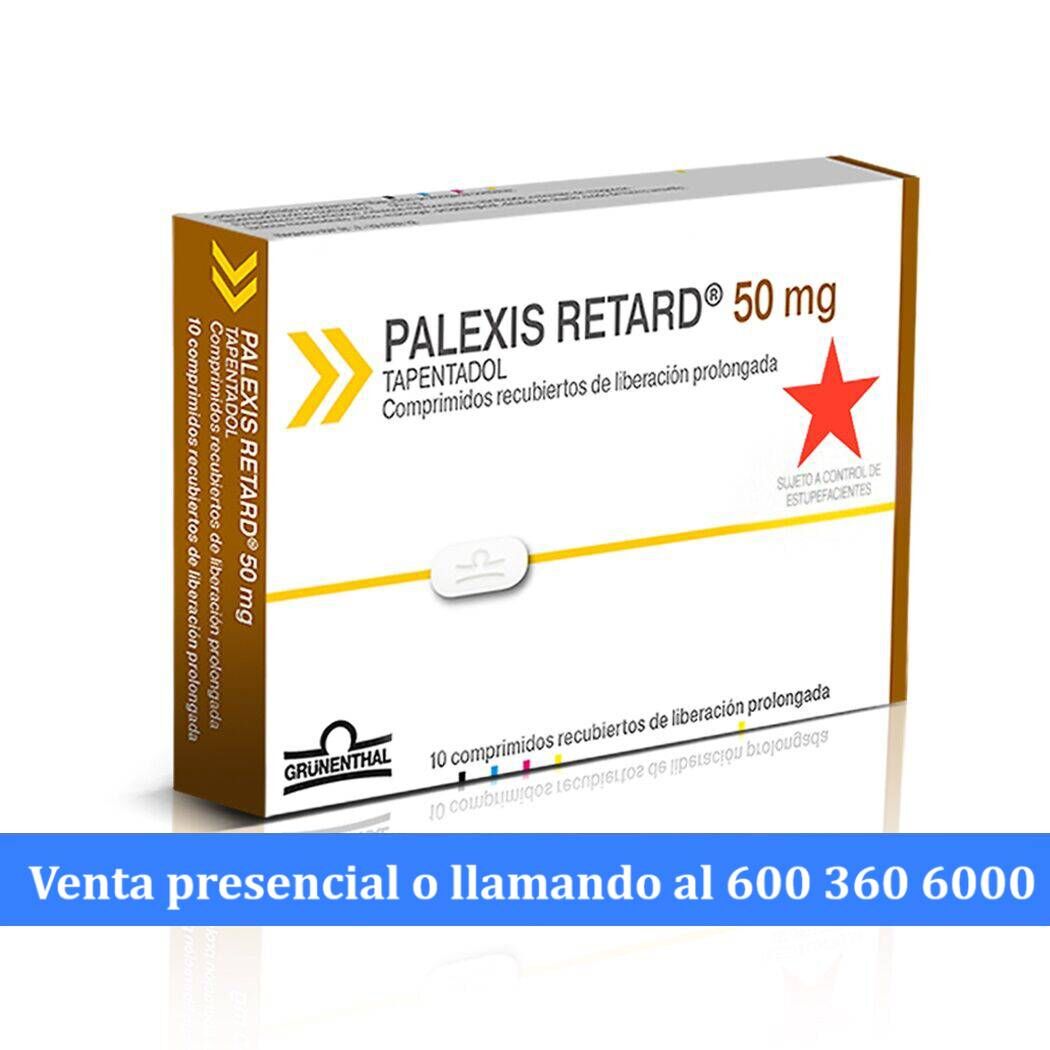 Palexis Retard Tapentadol 50mg 10 Comprimidos Prolongados