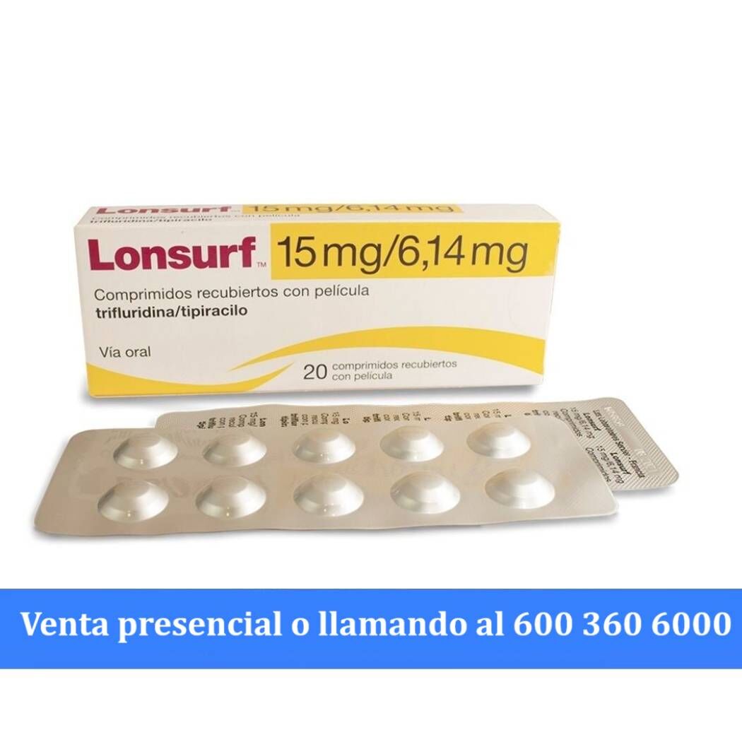 Lonsurf 15/6.14 Trifluridina / Tirapecilo 20 Comprimidos Recubiertos