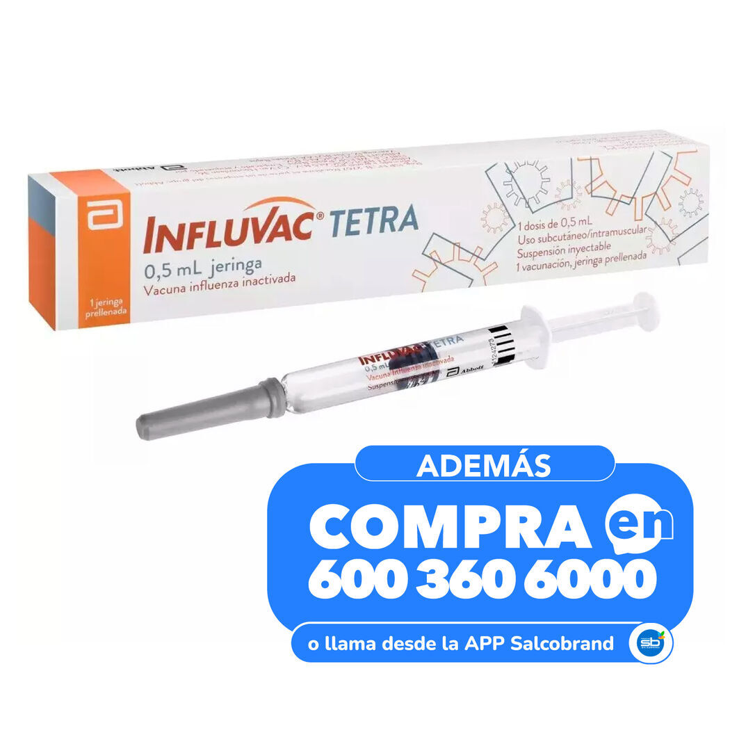 Vacuna Influenza Influvac Tetra 0.5ml 1 Jeringa Prellenada