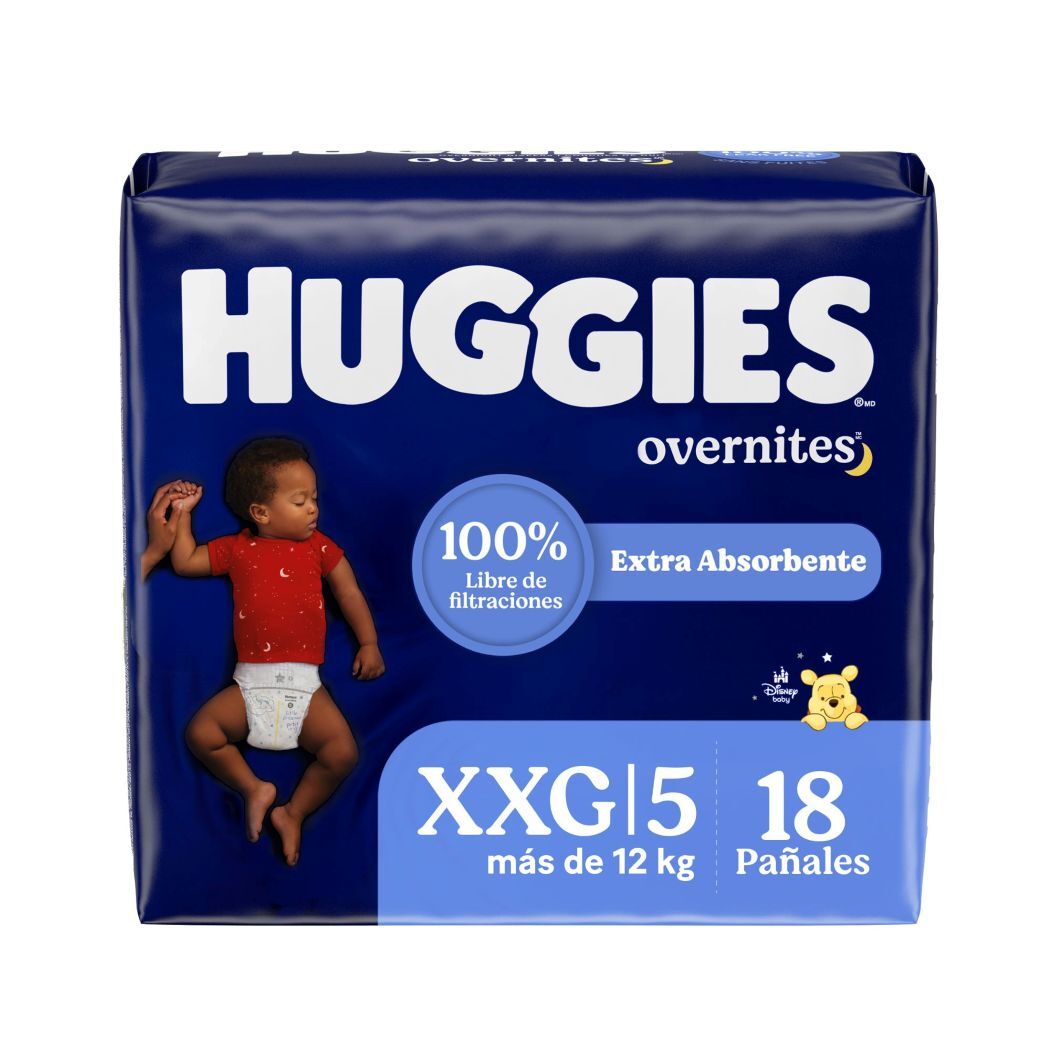 Huggies Overnites XXG/S5 18 Unidades