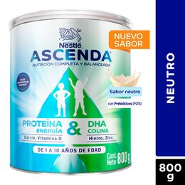 Complemento Nutricional Infantil Ascenda Sabor Neutro 800g