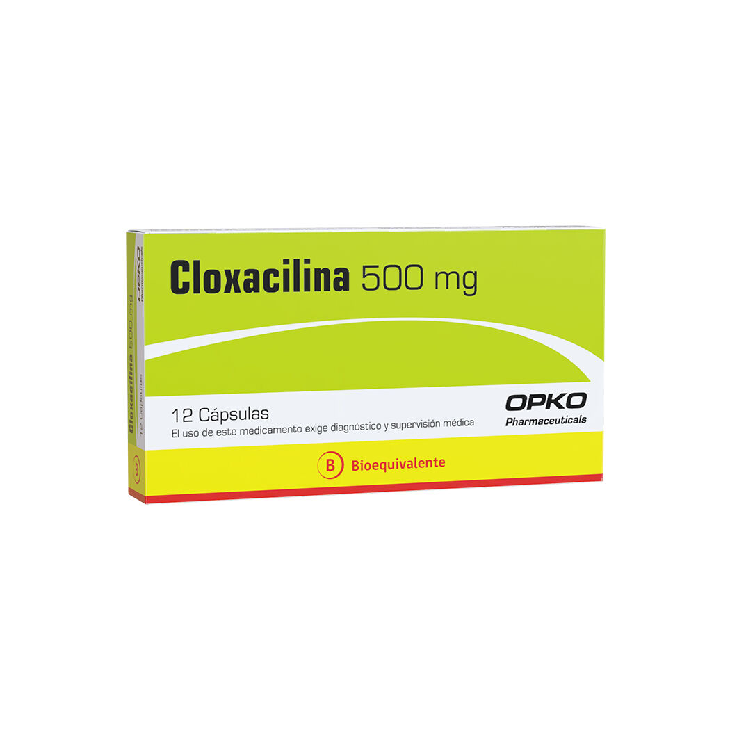 Cloxacilina 500mg 12 Capsulas