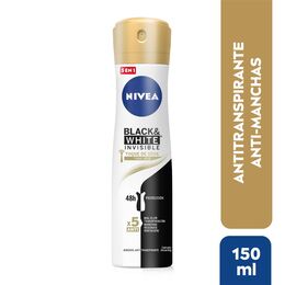NIVEA Desodorante Spray Black & White Toque Seda 150ml