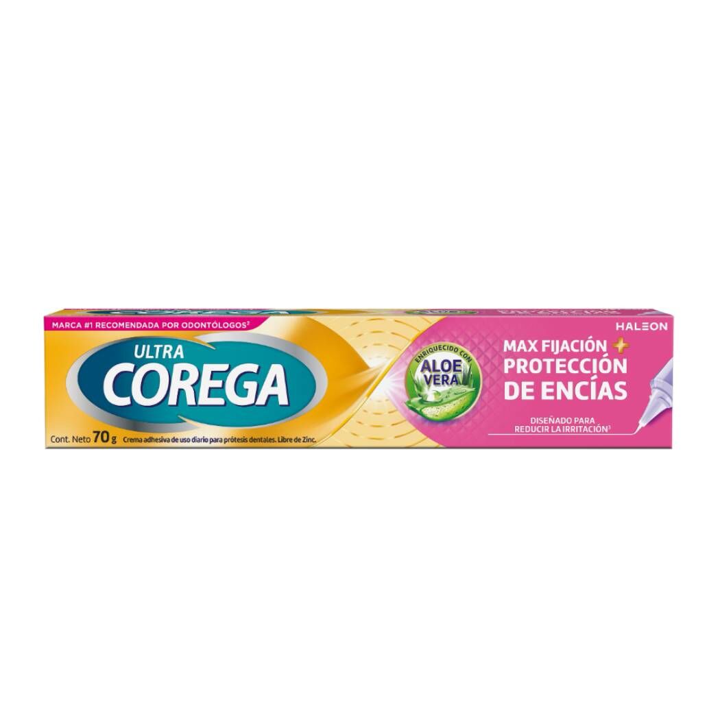 Corega Max Fijación + Protección de Encías 70g