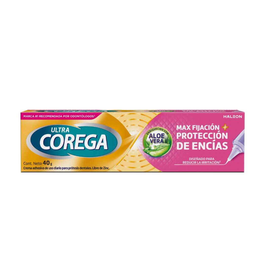 Corega Max Fijación + Protección de Encías 40g