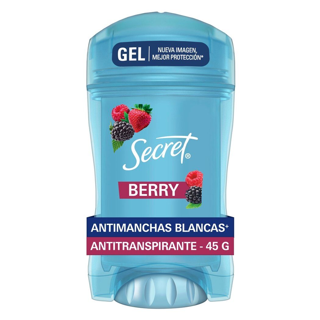 Secret Antitranspirante Gel Invisible Berry 45g