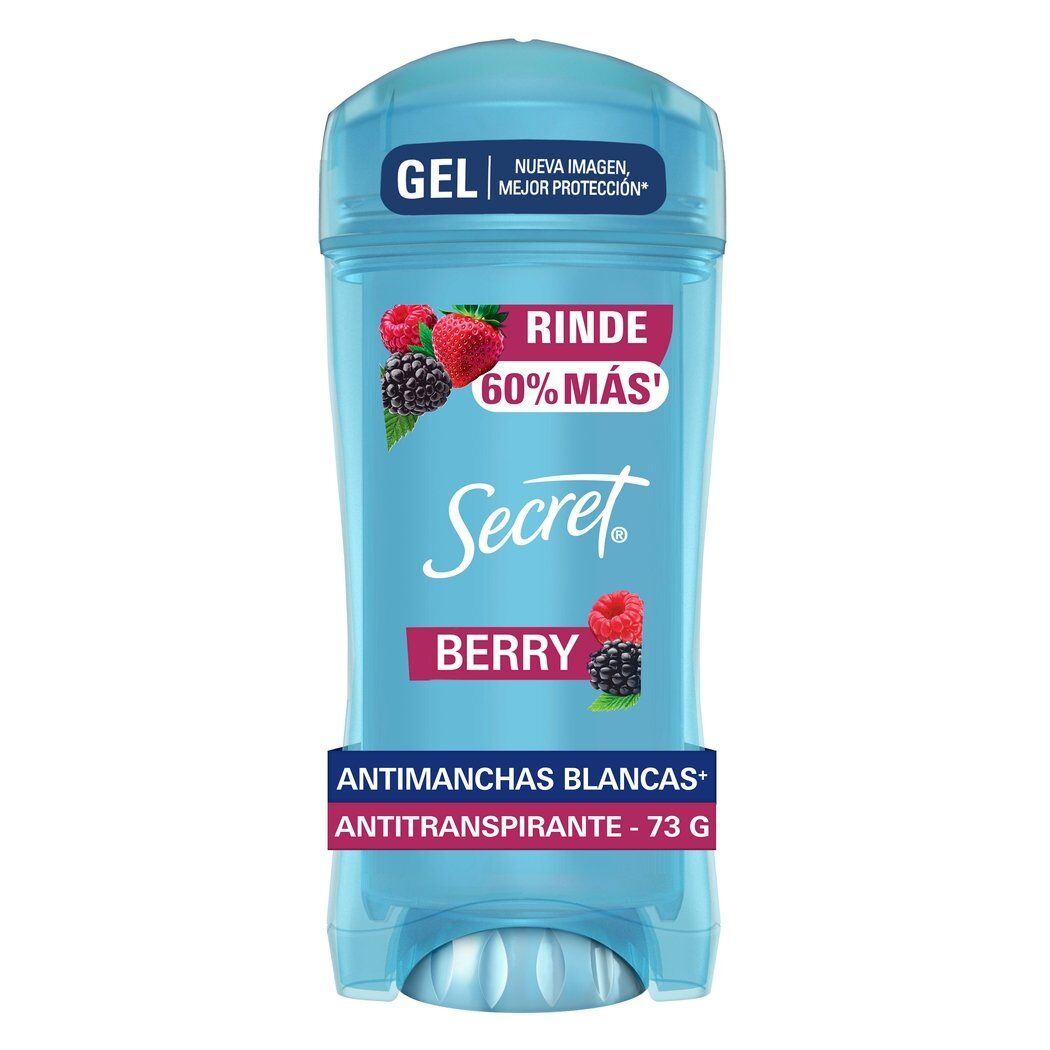 Secret Antitranspirante Gel Invisible Berry 73g