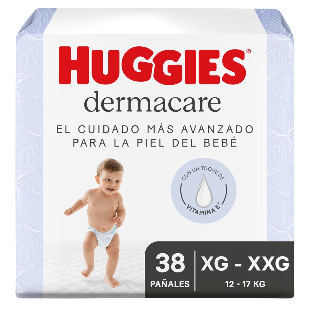 Pañales Huggies Dermacare XG/XXG 38 Unidades
