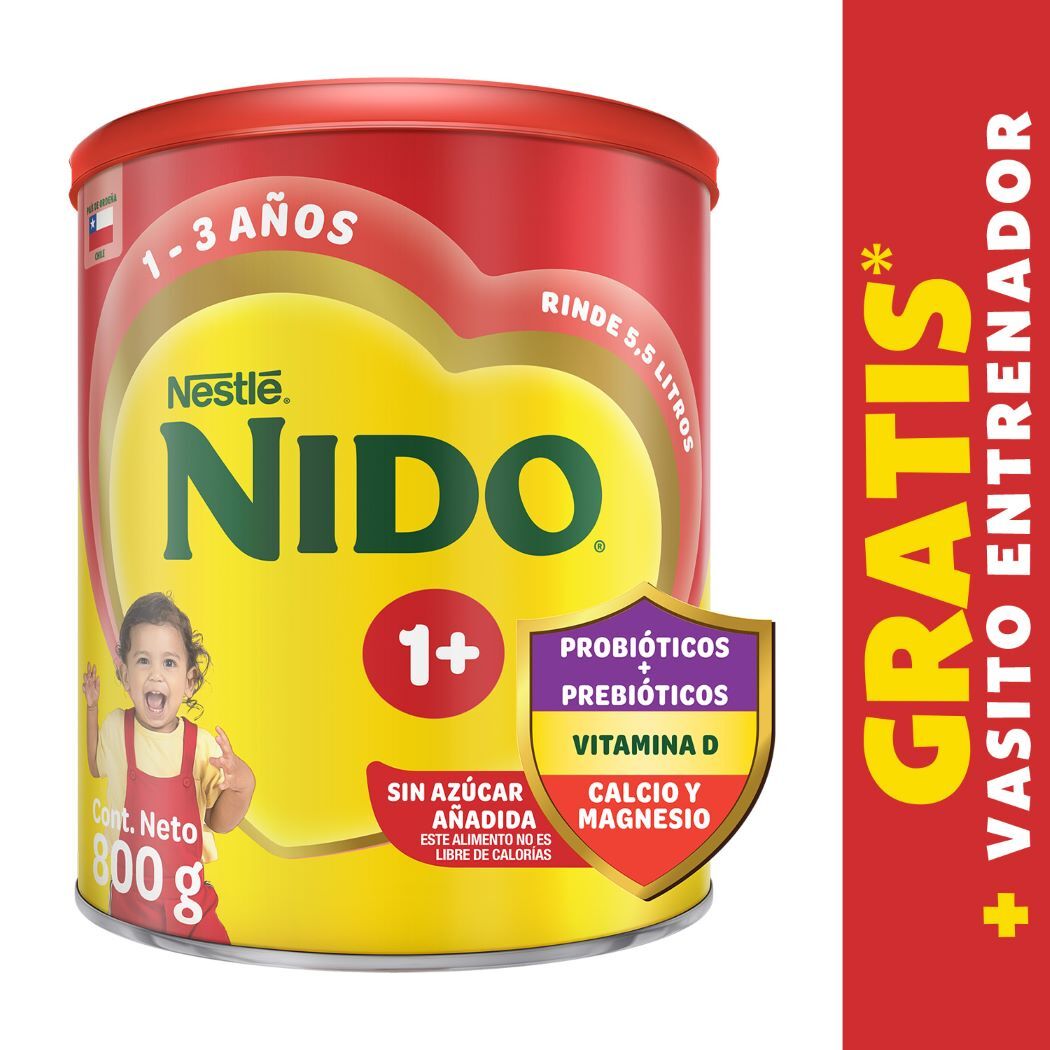 Fórmula Láctea NIDO® 1+ 800g con Vaso Paw Patrol Gratis