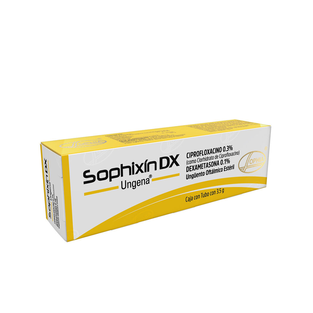Sophixin DX Ciprofloxacino / Dexametasona Ungüento Oftálmico 3.5g