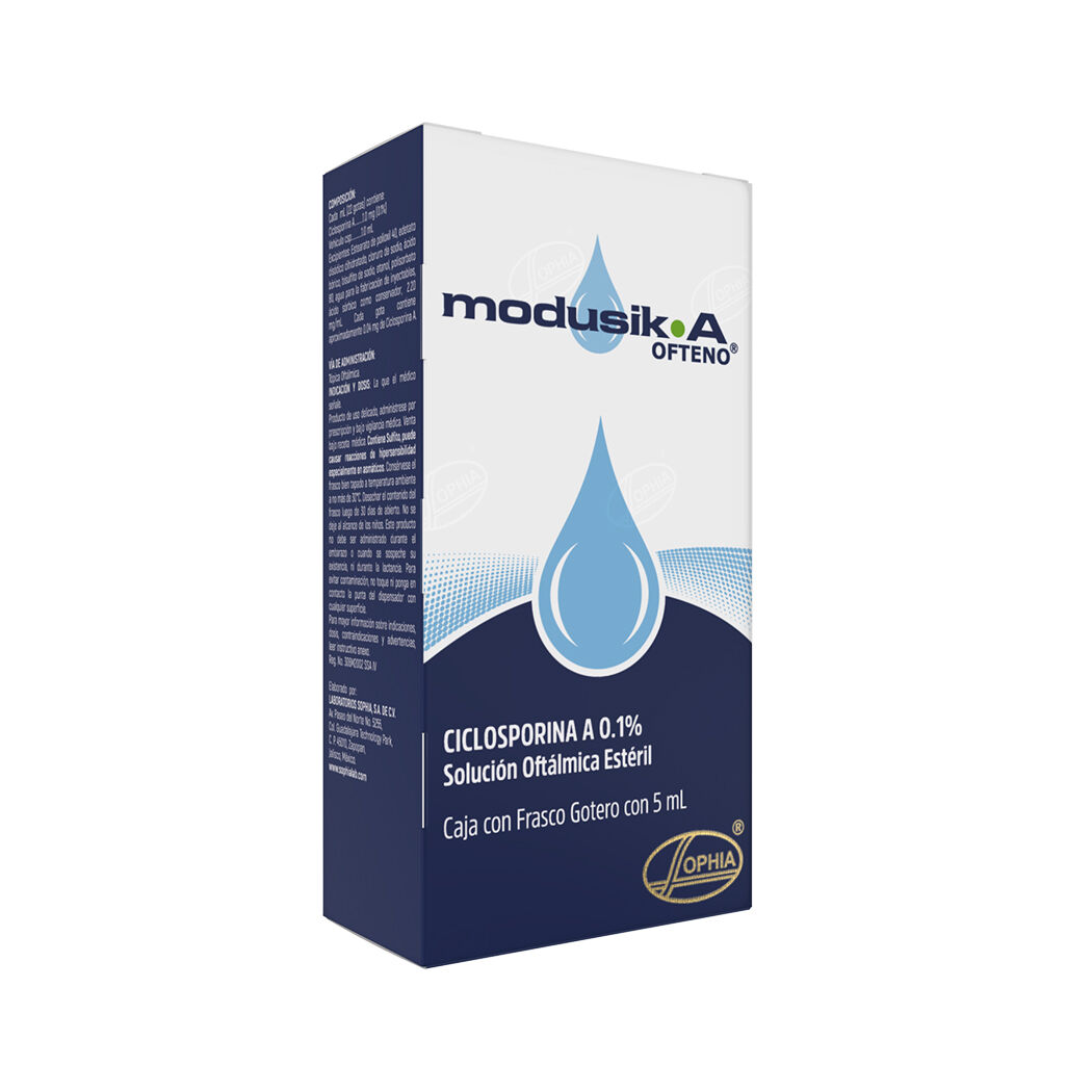 Modusik-A (B) Ciclosporina-A 0.1% Solución Oftálmica 5ml