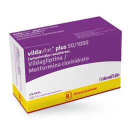 Vildavitae Plus (B)  Vildagliptina / Metformina  50/1000 60 Comprimidos Recubiertos