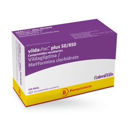 Vildavitae Plus (B) Vildagliptina / Metformina 50/850 60 Comprimidos Recubiertos