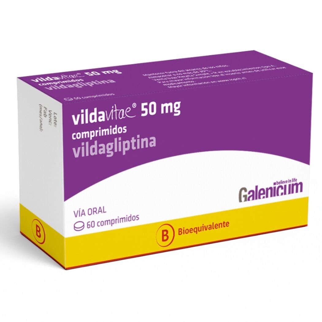 Vildavitae (B) Vildagliptina 50mg 60 Comprimidos