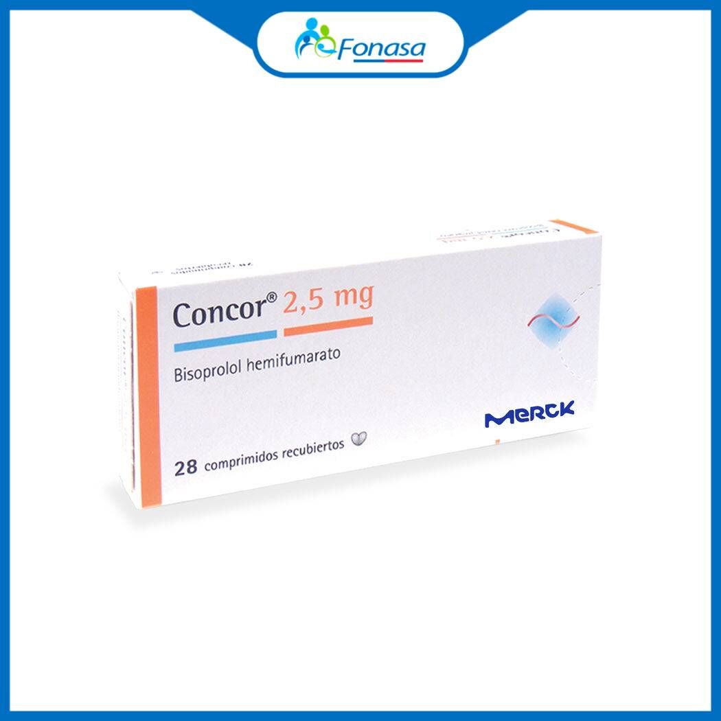 Concor (R) Bisoprolol 2.5mg 28 Comprimidos Recubiertos