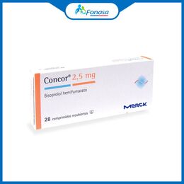 Concor (R) Bisoprolol 2.5mg 28 Comprimidos Recubiertos