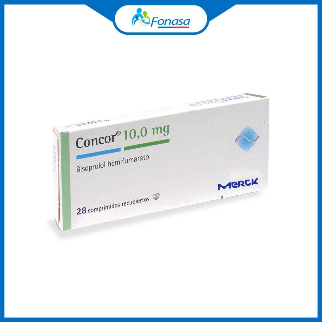 Concor Bisoprolol 10mg 28 Comprimidos Recubiertos