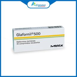 Glafornil (R) Metformina 500mg 30 Comprimidos Recubiertos