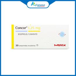 Concor (R) Bisoprolol 1.25mg 30 Comprimidos Recubiertos