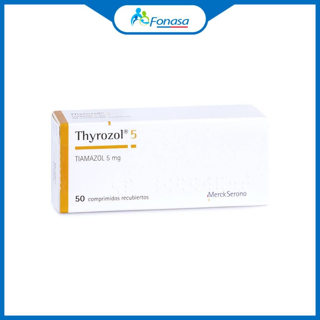 Thyrozol Tiamazol 5mg 50 Comprimidos Recubiertos