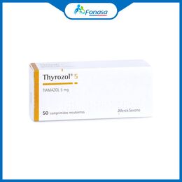 Thyrozol Tiamazol 5mg 50 Comprimidos Recubiertos