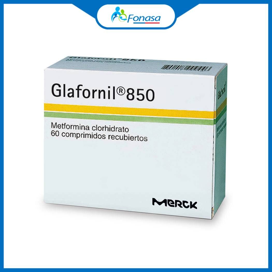 Glafornil (R) Metformina 850mg 60 Comprimidos Recubiertos