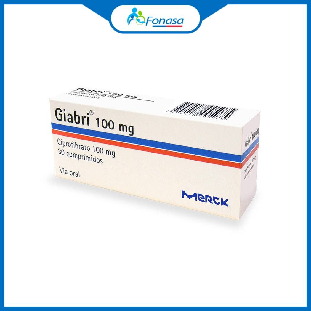 Giabri (B) Ciprofibrato 100mg 30 Comprimidos