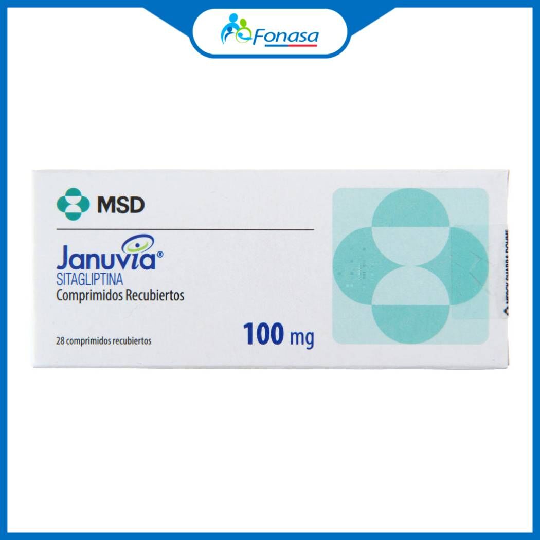 Januvia Sitagliptina 100mg 28 Comprimidos Recubiertos