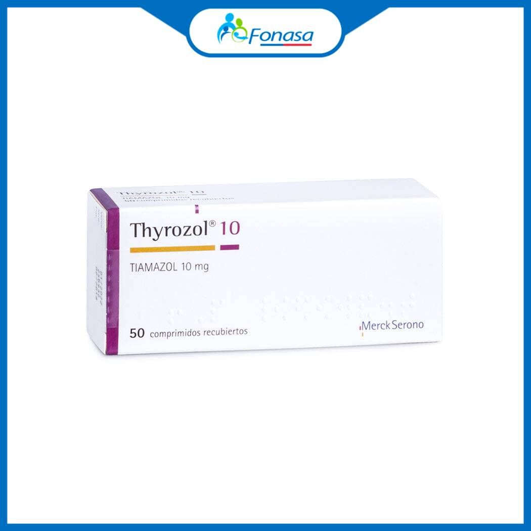 Thyrozol Tiamazol 10mg 50 Comprimidos Recubiertos