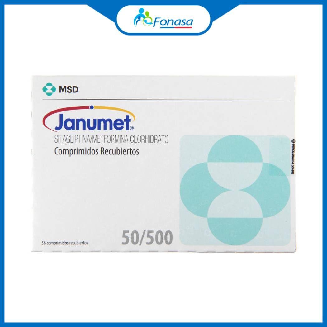 Janumet XR Sitagliptina / Metformina Clorhidrato 56 Comprimidos Recubiertos