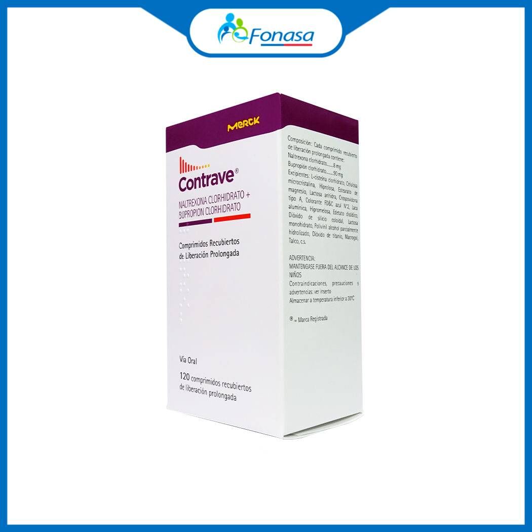Contrave Bupropion / Naltrexona 120 Comprimidos Prolongados