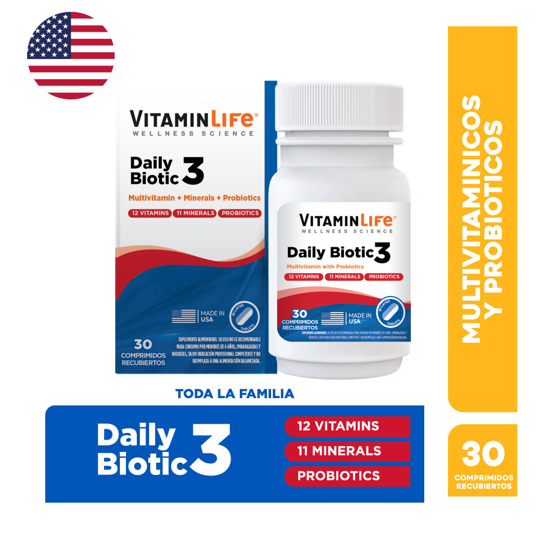 Daily Biotic 3 x 30 Tabletas