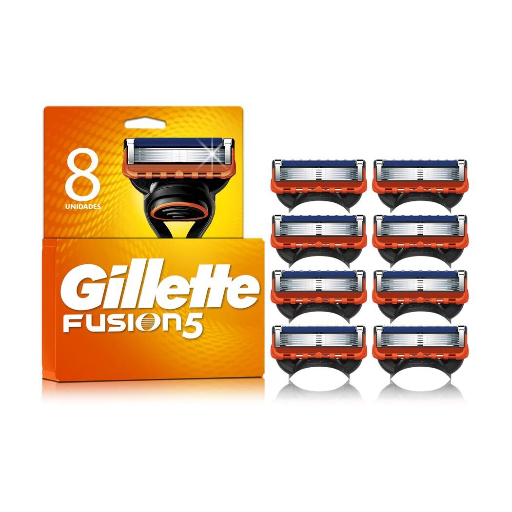 Gillette Repuesto Máquina De Afeitar Fusion5 Con 5 Cuchillas 8 Unidades