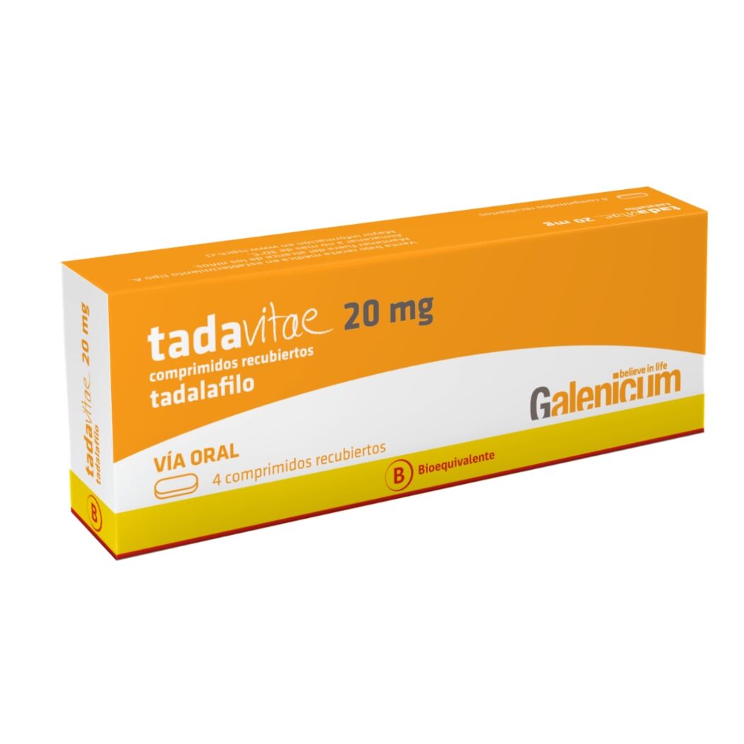 Tadavitae (B) 20 mg x 4 Comprimidos Recubiertos