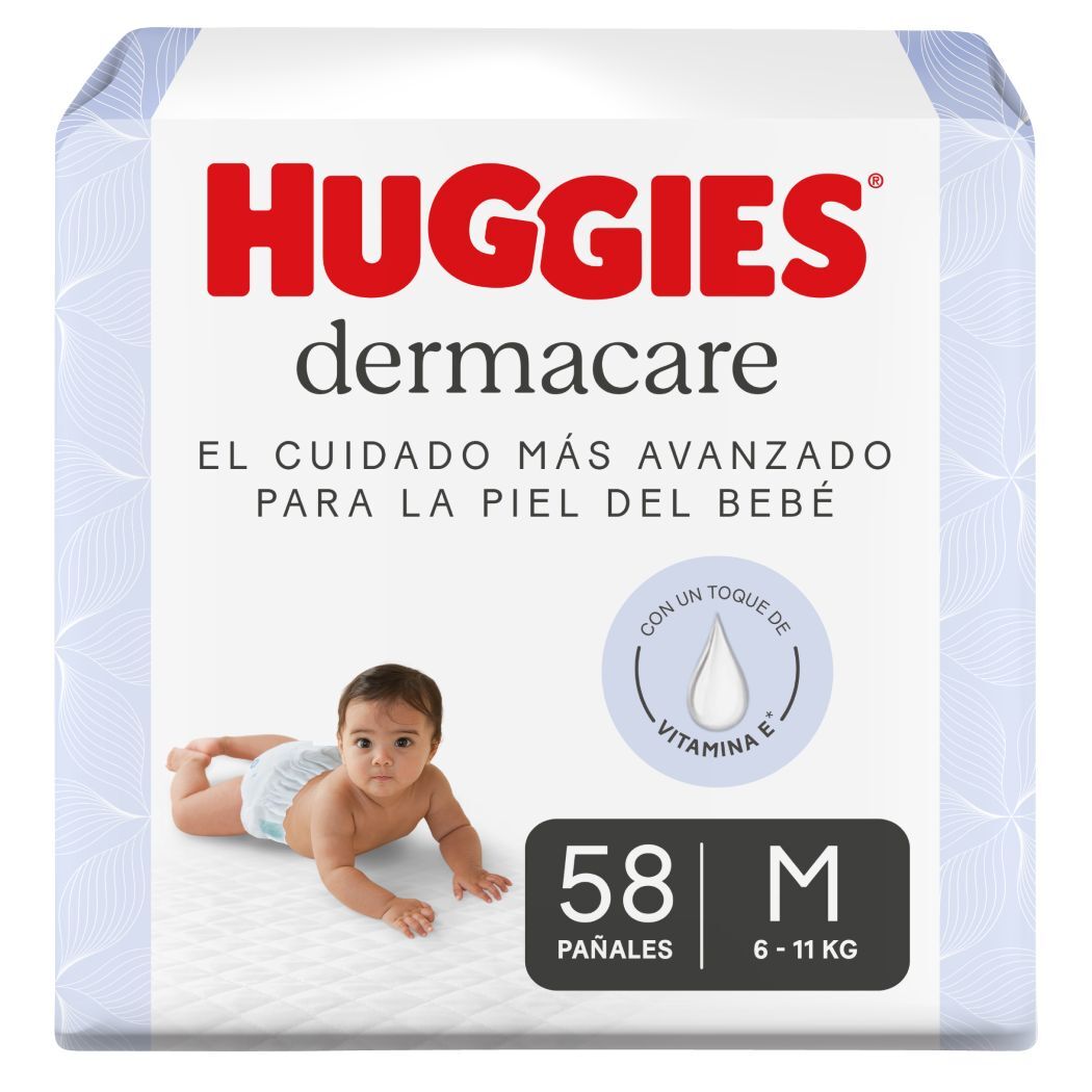 Pañales Huggies Dermacare 2 / M 58 Unidades