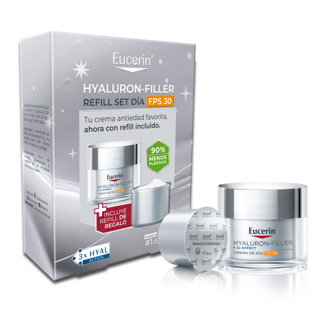 EUCERIN Set Hyaluron-Filler Refill Crema Día FPS30 Anti-Edad