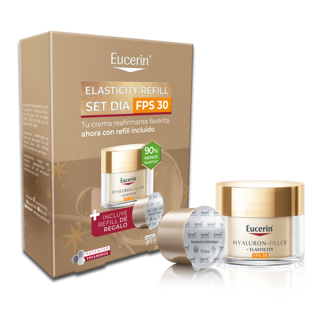 EUCERIN Set Hyaluron-Filler+Elasticity Refill Crema Día FPS30 Anti-Edad