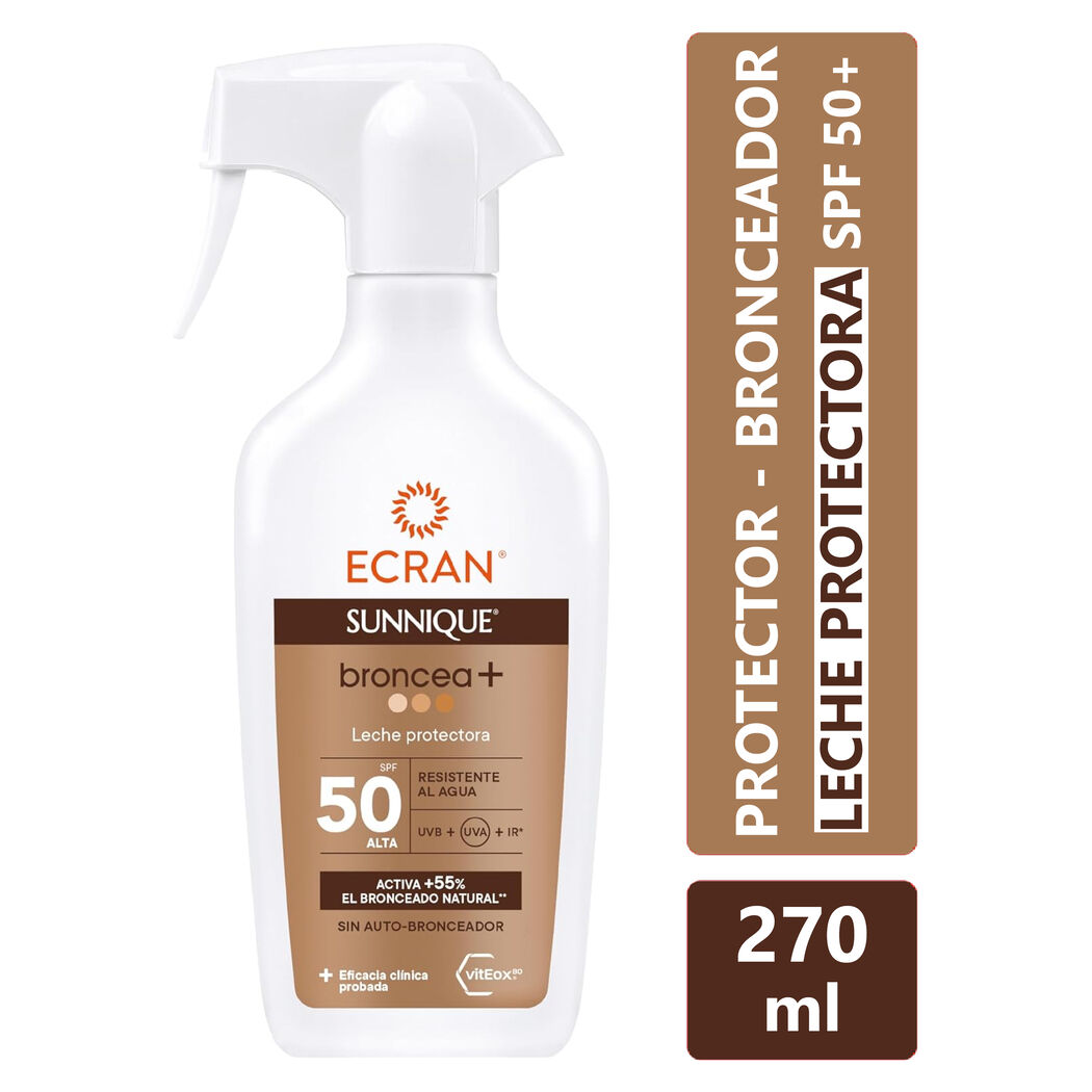 Sunnique Broncea+ Leche Protectora FPS50 270 ml