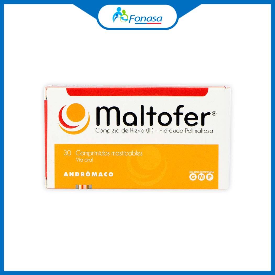 Maltofer Hierro 100mg 30 Comprimidos Masticables
