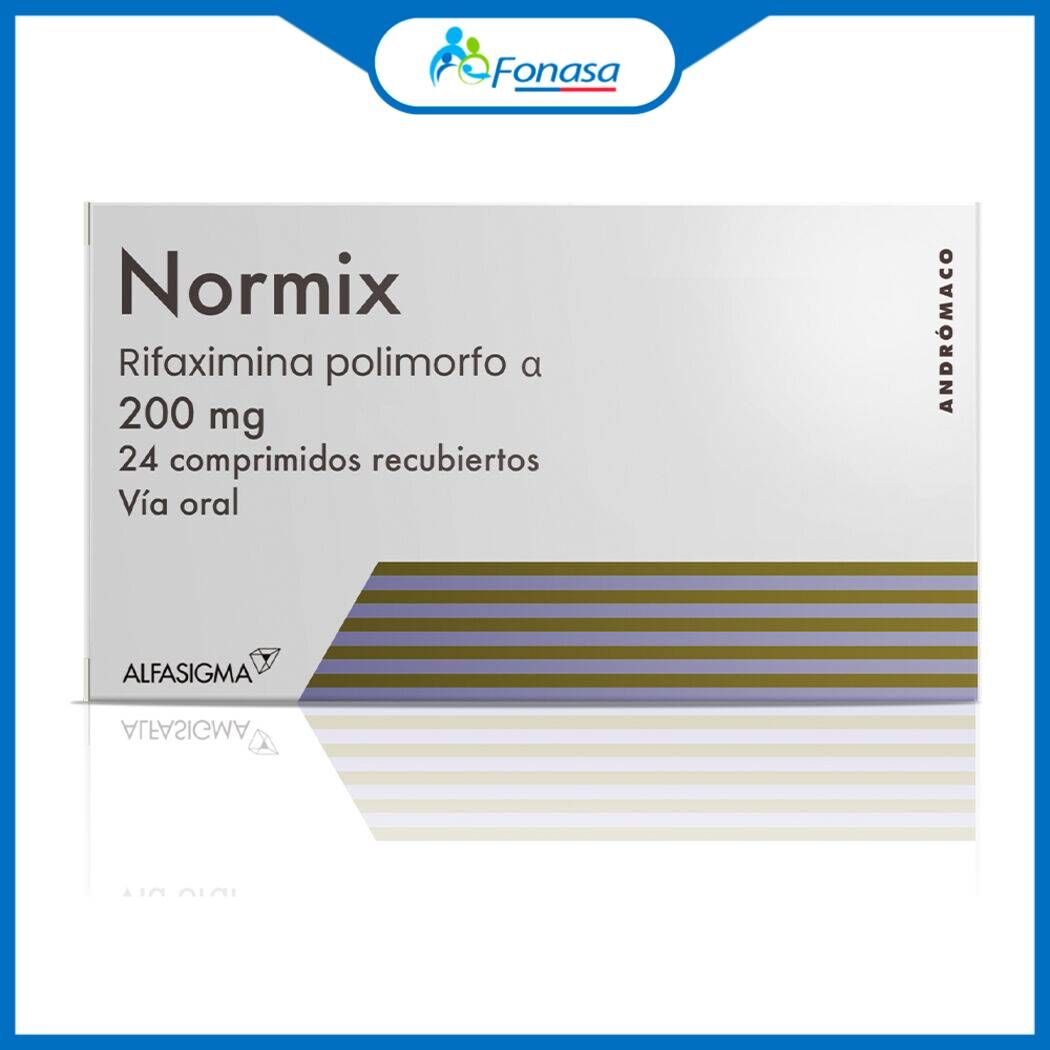 Normix Rifaximina 200mg 24 Comprimidos Recubiertos