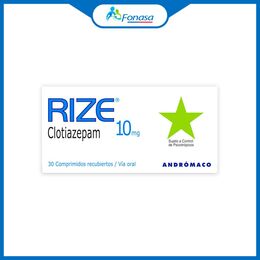 Rize (R) Clotiazepam 10mg 30 Comprimidos Recubiertos