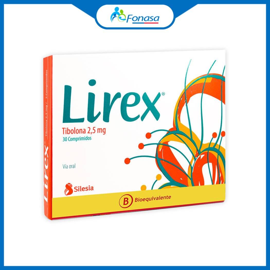 Lirex (B) Tibolona 2.5mg 30 Comprimidos