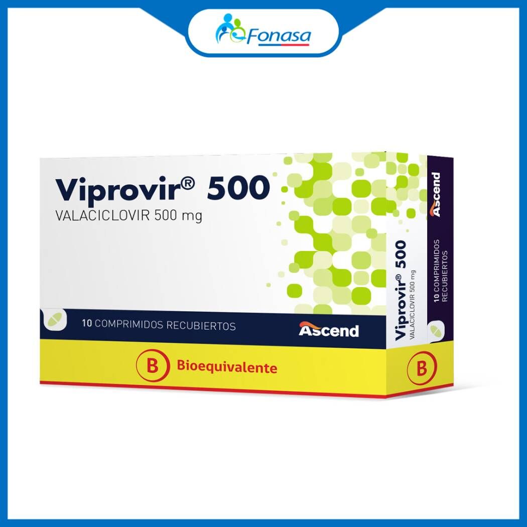 Viprovir (B) Valaciclovir 500mg 10 Comprimidos Recubiertos