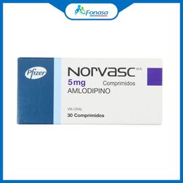 Norvasc (R) Amlodipino 5mg 30 Comprimidos